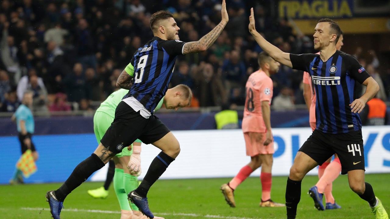 Messi-less Barcelona draws 1-1 at Inter after late goals